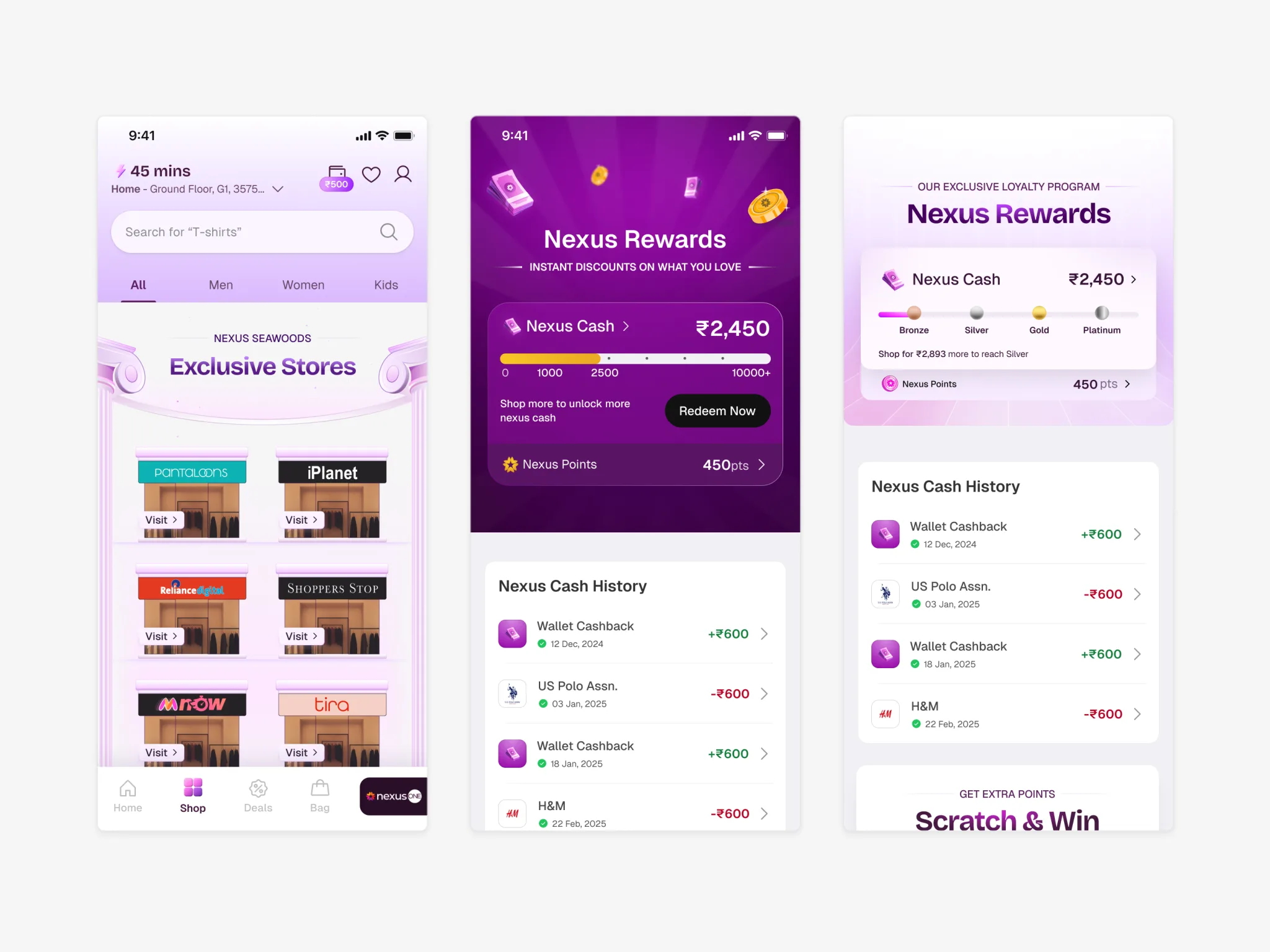 Nexus 247. Stores, rewards, and loyalty system